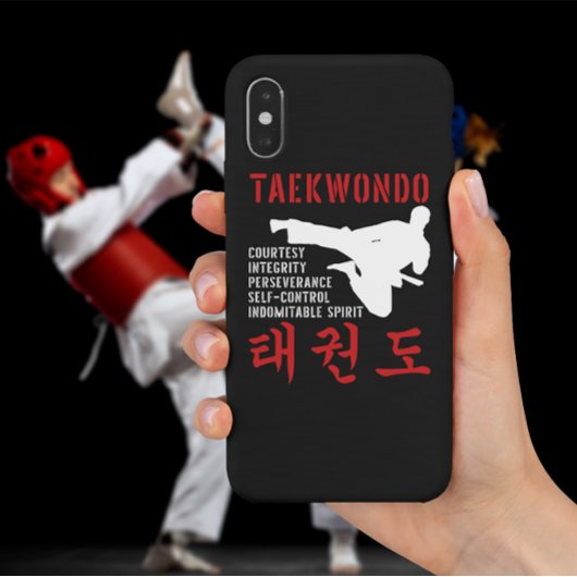 Taekwondo Tenets Martial Arts Case-Mate iPhone Case