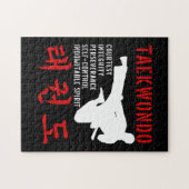 Taekwondo Tenets Martial Arts Legpuzzel (Horizontaal)