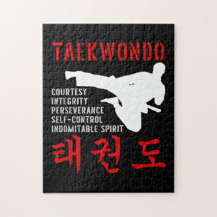 Taekwondo Tenets Martial Arts Legpuzzel