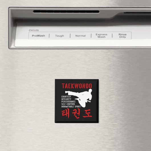 Taekwondo Tenets Martial Arts Magneet (Insitu (Vaatwasser))