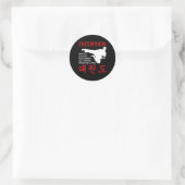 Taekwondo Tenets Martial Arts Ronde Sticker (Tas)