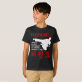 Taekwondo Tenets Martial Arts T-shirt (Voorkant volledig)