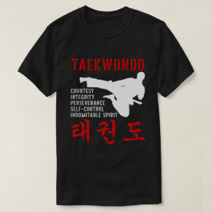 Taekwondo Tenets Martial Arts T-shirt