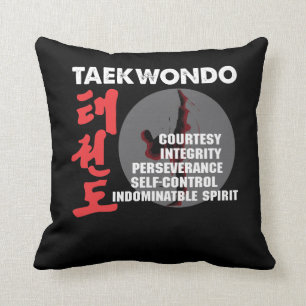 Taekwondo Tenets Martial Arts Tae kwon do Kussen