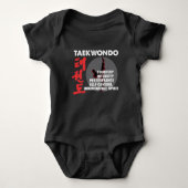 Taekwondo Tenets Martial Arts Tae kwon do Romper (Voorkant)