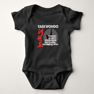 Taekwondo Tenets Martial Arts Tae kwon do Romper