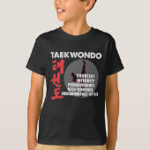 Taekwondo Tenets Martial Arts Tae kwon do T-shirt (Voorkant)