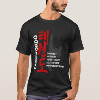 Taekwondo Tenets Shirt Martial Arts Grafisch T-shi