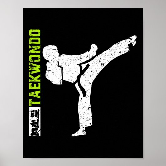 Taekwondo The Kick Poster (Voorkant)