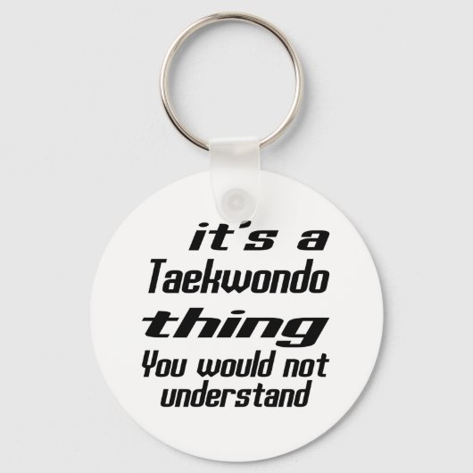 Taekwondo Thing Design Sleutelhanger (Voorkant)