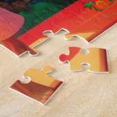 Taekwondo Throwdown: een sprankelende krachtmeting Legpuzzel (Zijkant)