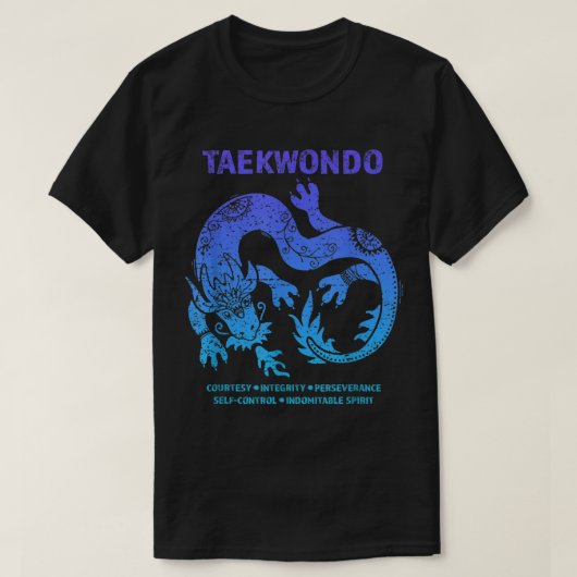 Taekwondo TKD Tae Kwon do Dragon Art Martiale Arts T-shirt (Design voorkant)