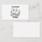 Taekwondo Touch me en je eerste les is gratis Visitekaartje (Voorkant / Achterkant)