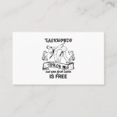 Taekwondo Touch me en je eerste les is gratis Visitekaartje (Voorkant)