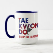 Taekwondo Typography Design High Kick Silhouette Mok (Links)