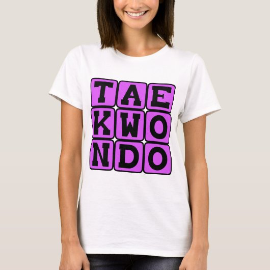 Taekwondo, Vechtkunst T-shirt (Voorkant)