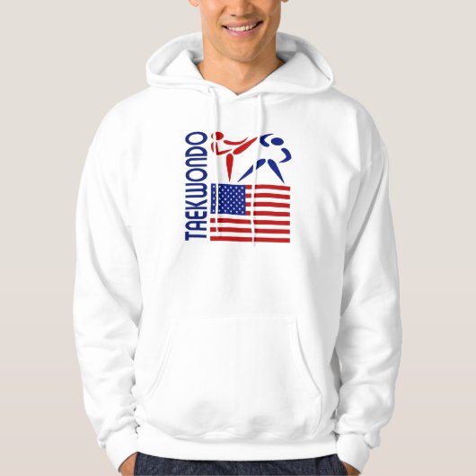 Taekwondo Verenigde Staten Hoodie (Voorkant)