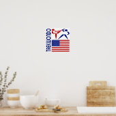 Taekwondo Verenigde Staten Poster (Keuken)