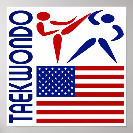 Taekwondo Verenigde Staten Poster (Voorkant)