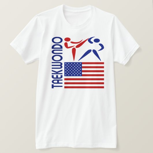 Taekwondo Verenigde Staten T-shirt (Design voorkant)