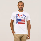 Taekwondo Verenigde Staten T-shirt (Voorkant volledig)