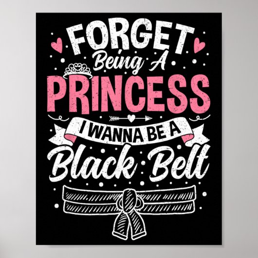 Taekwondo vergeet prinses te zijn, ik wil een B zi Poster (Voorkant)