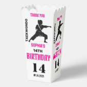 Taekwondo verjaardagsfeestje, Taekwondo Meisje Spe Bedankdoosjes (Achterkant)