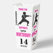 Taekwondo verjaardagsfeestje, Taekwondo Meisje Spe Bedankdoosjes (Voorkant)