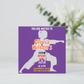 Taekwondo verjaardagsfeestje, Taekwondo Meisje Spe Kaart (Staand voorkant)