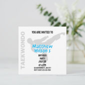 Taekwondo verjaardagsfeestje, Taekwondo speler Kaart (Staand voorkant)