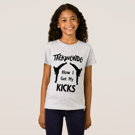 Taekwondo verkoopt vechtlaarzen hoe ik mijn kicks t-shirt (Voorkant volledig)