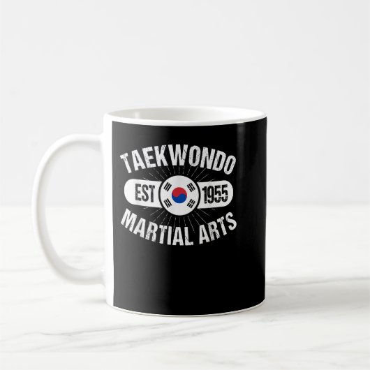 Taekwondo Vestiged 1955 Martial Arts Tae Kwon D Koffiemok (Links)