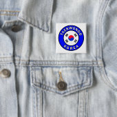 Taekwondo Vierkante Button 5,1 Cm (In situ)