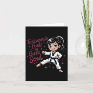 Taekwondo voedt de Soul Girl Black Belt van dit me Kaart