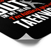 Taekwondo voor kinderen Mannen Vrouwen jongens mei Poster (Hoek)