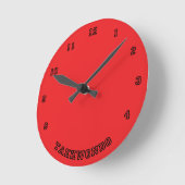Taekwondo Wall Clock Ronde Klok (Hoek)