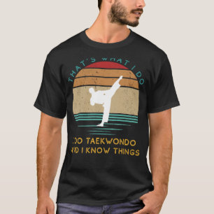 Taekwondo Whiz: Expert Moves & Sharp Insights-T-sh T-shirt
