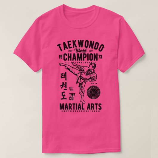 Taekwondo World Champion T-shirt (Design voorkant)