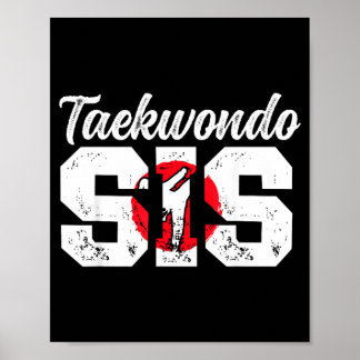 Taekwondo Zus Taekwondo Zuster Taekwondo Vechtster Poster