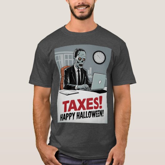 Taes Happy Halloween grappig T-shirt (Voorkant)