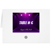 Tafel # 6 Kaarten - In de Schijnwerpers Bruiloft / (Achterkant Horizontaal)