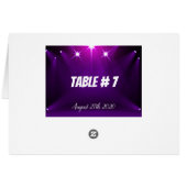 Tafel # 7 Kaarten - In de Schijnwerpers Bruiloft / (Achterkant Horizontaal)