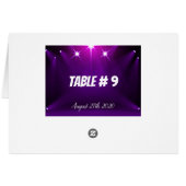 Tafel # 9 Kaarten - In de Schijnwerpers Bruiloft / (Achterkant Horizontaal)