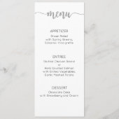 Tafel bedankkaart, plaats instelling Kaart, dank Menu (Achterkant)