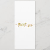 Tafel bedankkaart, plaats instelling Kaart, dank Menu (Achterkant)