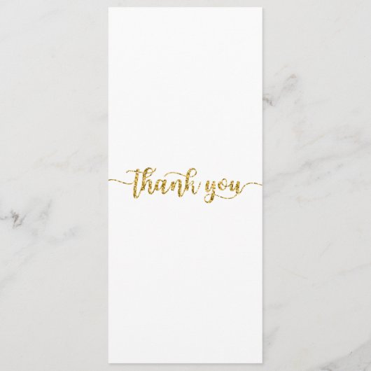 Tafel bedankkaart, plaats instelling Kaart, dank Menu (Achterkant)