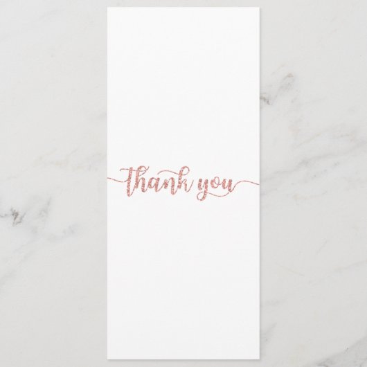 Tafel bedankkaart, plaats instelling Kaart, dank Menu (Achterkant)