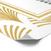 Tafel Bruiloft Gatsby Deco Jaren 20 Zitplaatsen 18 Poster (Hoek)