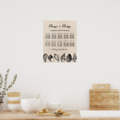 Tafel Bruiloft Zitplaatsen 10 Zitplaatsen Plan Sch Poster (Keuken)