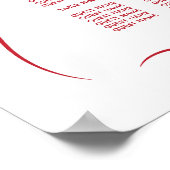 Tafel bruiloft Zitplaatsen 12 Hand getrokken grill Poster (Hoek)